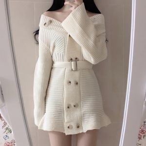 ✨NWOT✨ Ivory knit dress (free size)